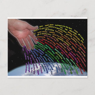 Geschenke von der Gott-Gruß-Karte oder der Postkarte