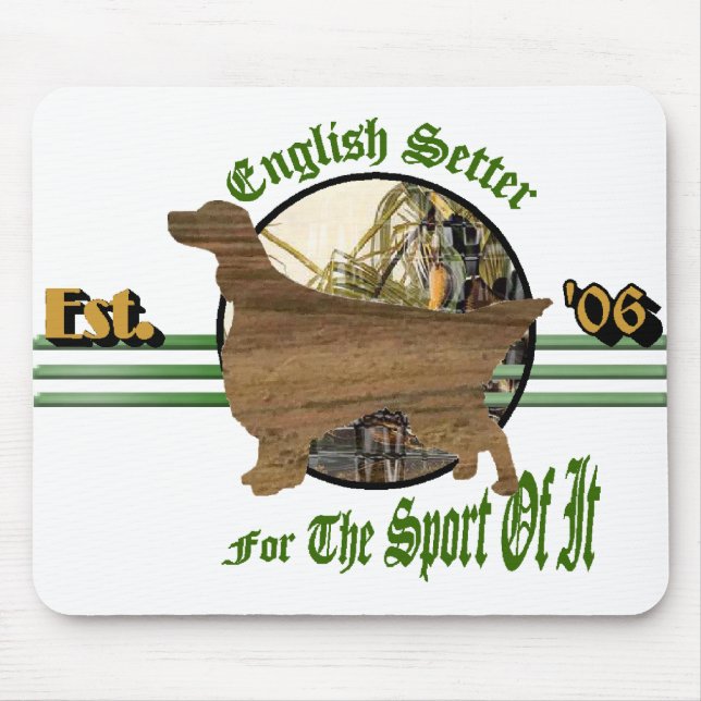 Geschenke von English Setter Art Mousepad (Vorne)