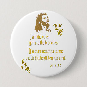 Geschenke von Johannes 15:5 Button