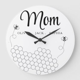 Geschenke von Kindernamensbiene Große Wanduhr