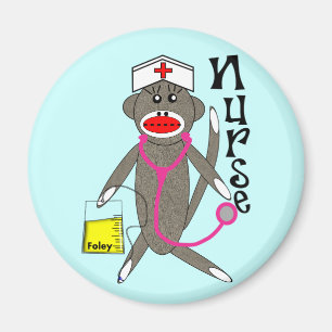 Geschenke von Nurse Sock Monkey Magnet