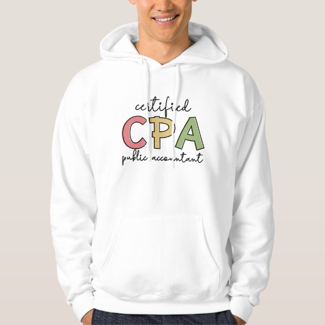 Geschenke von Wirtschaftsprüfern mit CPA-Zertifizi Hoodie (Vorderseite)