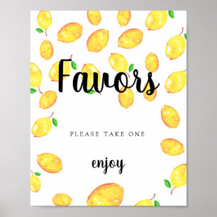 Geschenke Zeichen Zitronen Junggesellinnenabschied Poster