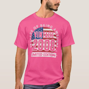Geschenke zum 14. Geburtstag Jungen Vintage 2008 1 T-Shirt