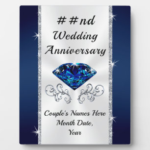 Geschenke zum 16., 65., 22. Hochzeitstag für sie Fotoplatte