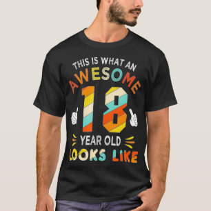 Geschenke zum 18. Geburtstag für 18-Jährige mit gr T-Shirt
