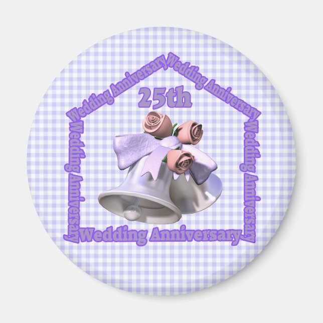 Geschenke zum 25. Geburtstag Magnet (Vorne)