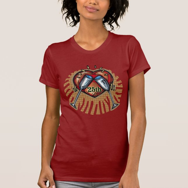 Geschenke zum 25. Geburtstag T-Shirt (Vorderseite)