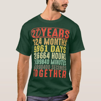 Geschenke zum 27-jährigen Hochzeitstag für ihren P T-Shirt