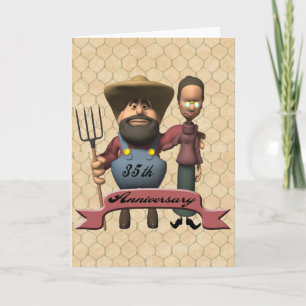 Geschenke zum 35. Hochzeitstag Karte