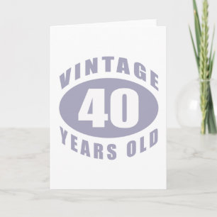 Geschenke zum 40. Geburtstag für ihn Karte