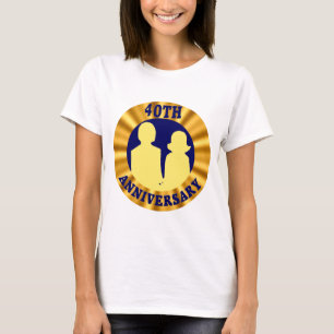 Geschenke zum 40. Hochzeitstag T-Shirt