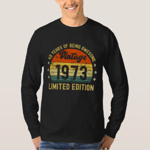 Geschenke zum 49. Geburtstag Vintage 1973 limitier T-Shirt