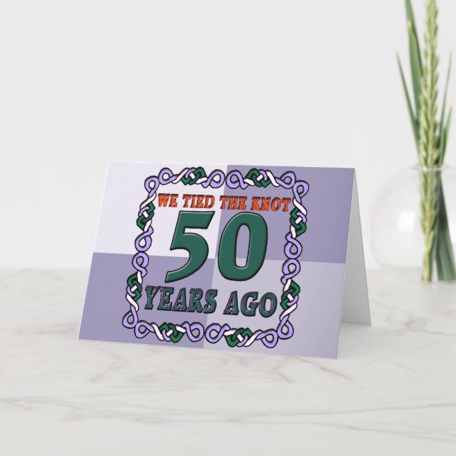 Geschenke zum 50. Hochzeitstag Karte (Vorderseite)