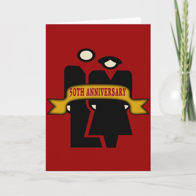 Geschenke zum 50. Hochzeitstag Karte (Vorderseite)