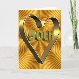 Geschenke zum 50. Hochzeitstag Karte