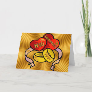 Geschenke zum 50. Hochzeitstag Karte