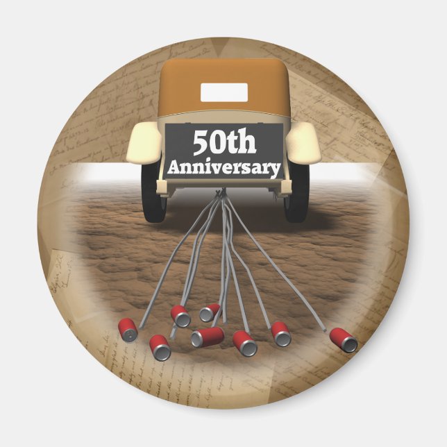 Geschenke zum 50. Hochzeitstag Magnet (Vorne)