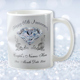 Geschenke zum 60. Hochzeitstag für Großeltern Tasse