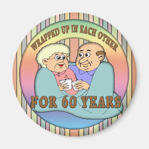Geschenke zum 60. Hochzeitstag Magnet
