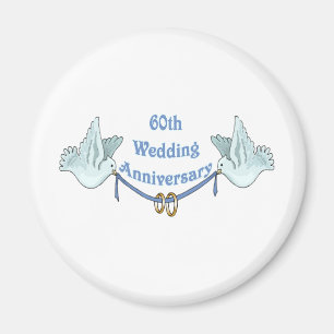 Geschenke zum 60. Hochzeitstag Magnet