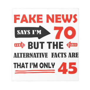 Geschenke zum 70. Geburtstag Notizblock