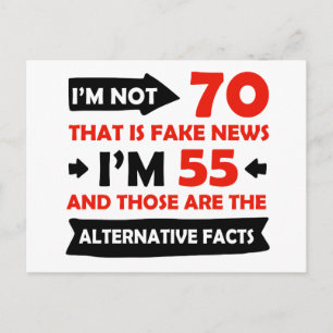 Geschenke zum 70. Geburtstag Postkarte