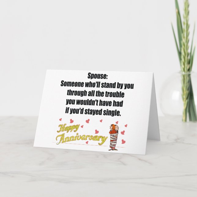 Geschenke zum Hochzeitstag Karte (Vorderseite)