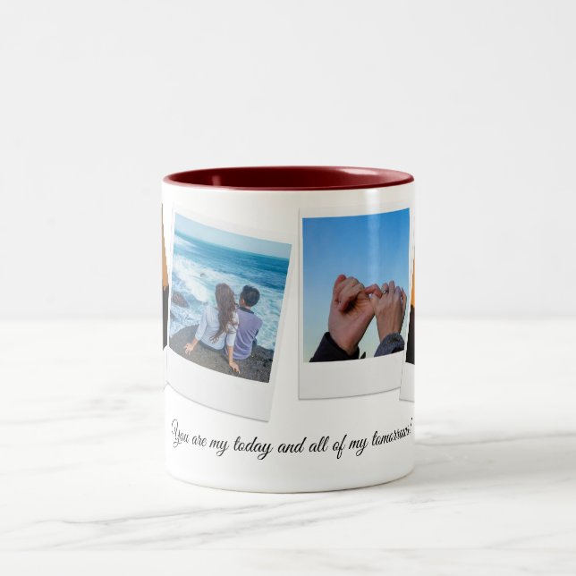 Geschenke zum personalisierten Jahrestag - Kundens Zweifarbige Tasse (Mittel)