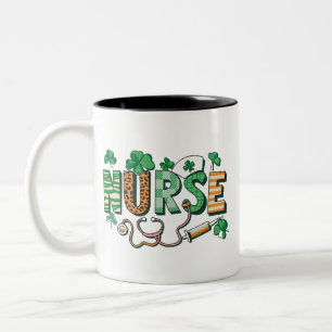 Geschenke zum Tag des Pflegepersonals St. Patricks Zweifarbige Tasse