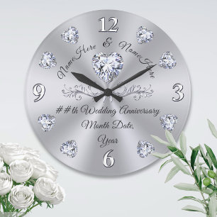 Geschenke zum zehnten, 75., 60. Diamond-Jubiläum,  Große Wanduhr