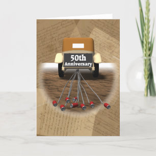 Geschenke zur 50. Hochzeitstag-Feier Karte