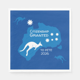 Geschenke zur australischen Staatsbürgerschaftsfei Serviette