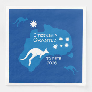 Geschenke zur australischen Staatsbürgerschaftsfei Serviette