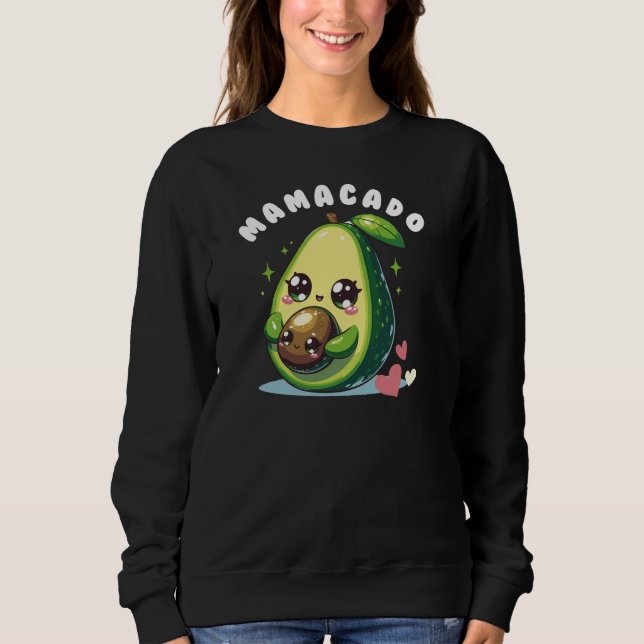 Geschenke zur Schwangerschaft und Mütter Mamacado Sweatshirt (Vorderseite)