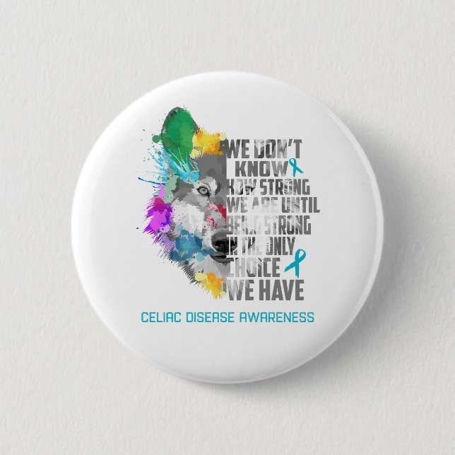 Geschenke zur Unterstützung von Celiac Disease Awa Button (Vorderseite)