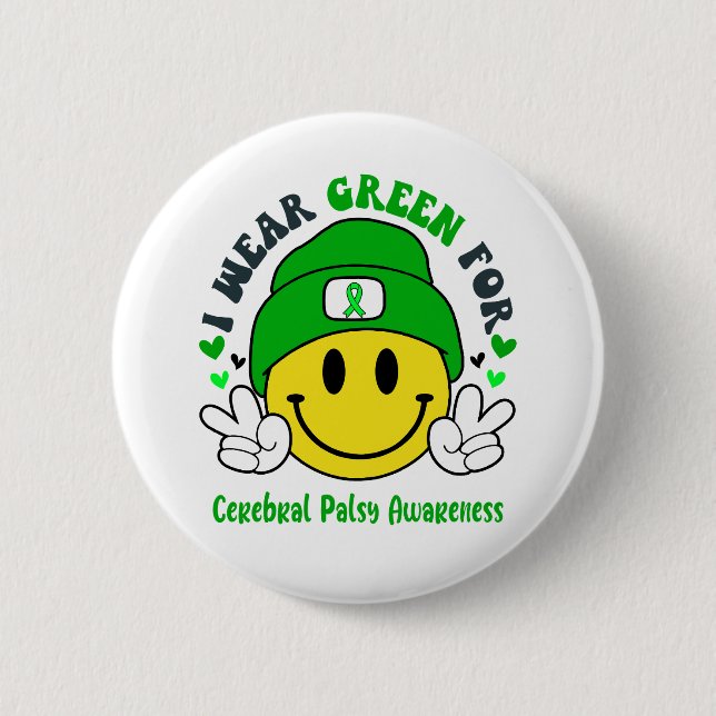 Geschenke zur Unterstützung von Cerebral Palsy Button (Vorderseite)