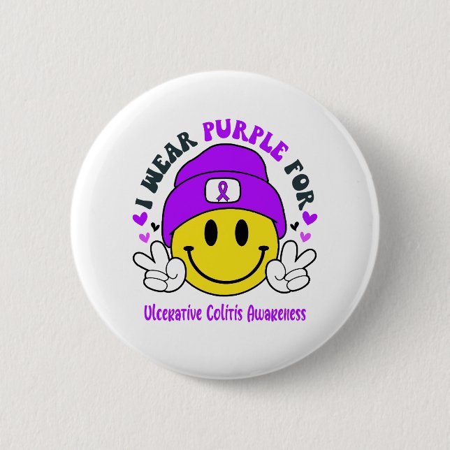 Geschenke zur Unterstützung von Colitis Awareness  Button (Vorderseite)