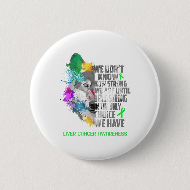 Geschenke zur Unterstützung von Leberkrebs Button (Vorderseite)