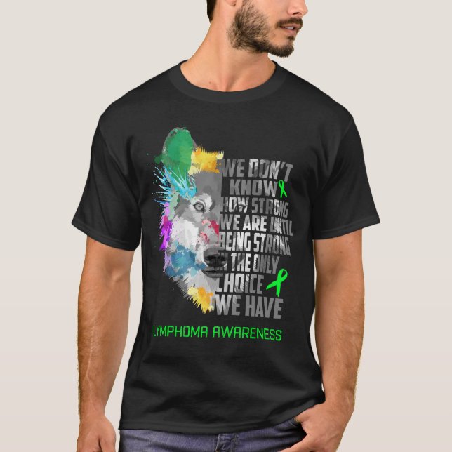 Geschenke zur Unterstützung von Lymphomen Awarenes T-Shirt (Vorderseite)