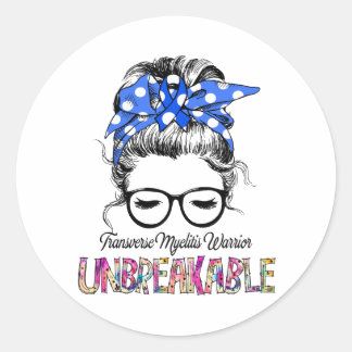 Geschenke zur Unterstützung von Multimedia-Myeliti Runder Aufkleber