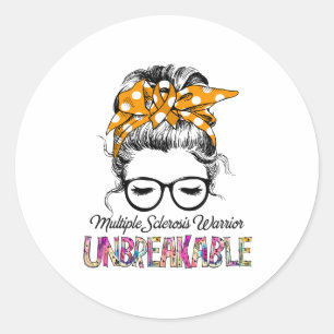 Geschenke zur Unterstützung von Multipler Sklerose Runder Aufkleber