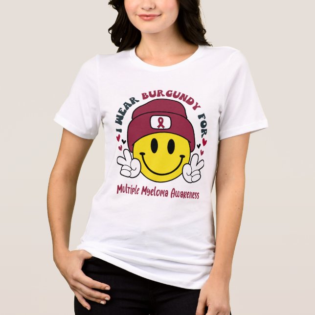 Geschenke zur Unterstützung von Multiples Myelom A Tri-Blend Shirt (Vorderseite)