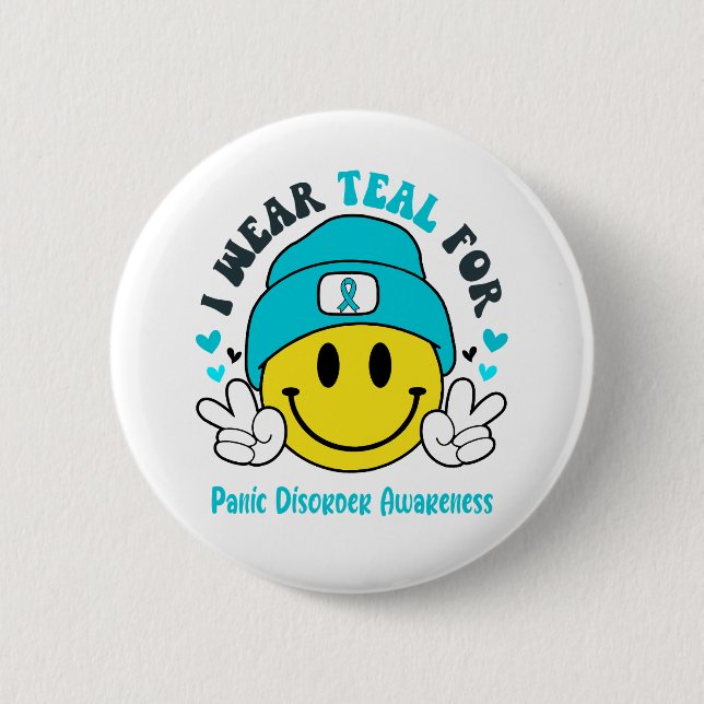 Geschenke zur Unterstützung von Panikstörung Button (Vorderseite)