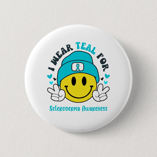 Geschenke zur Unterstützung von Scleroderma Awaren Button (Vorderseite)