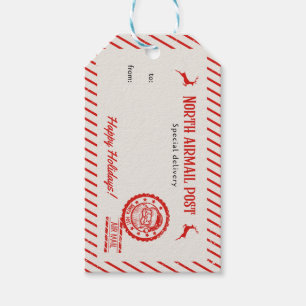 Geschenketiketten für Kinder, rote und grüne Tarta Geschenkanhänger
