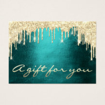 Geschenkgutschein Aquamarin Gold DripEyelash Makeu