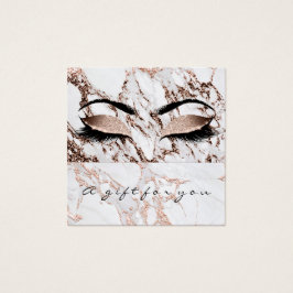Geschenkgutschein Copper-Marmor Glitzer Lash Makeu