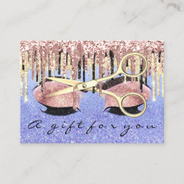 Geschenkgutschein Friseur Makeust Artist Lash Visitenkarte