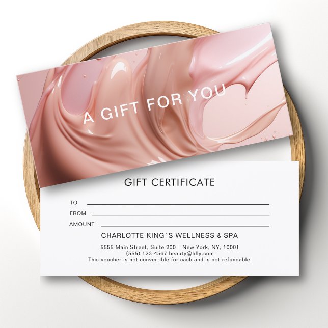 Geschenkgutschein für Blush Pink Beauty Salon (Blush Pink Beauty Salon Gift Certificate)